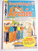 Everything&#39;s Archie #16 Giant Good 1971 Archie Comics Archie Drafted Cover - £7.05 GBP