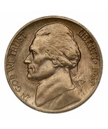 1939-D Jefferson Five Cent Nickel 5C (Choice BU Condition) Full Mint Luster - $113.72 CAD
