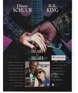 BB King &amp; Diane Schuur in Print Ad for Northwest Airlines September 1994  - £3.92 GBP