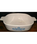 1970&#39;s Corning Ware Cornflower 1 1/2 Quart Square Casserole No Lid P-1 1... - $17.81
