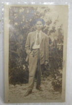 CYKO Ansco Circa 1904-1918 Black &amp; White Real Photo Postcard Man Portrait RPPC - £2.32 GBP