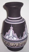 HandMade &amp; Hand Painted Morocco Pottery Collectible Vase Signed SAISSI SAFI - $120.00