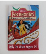 Vintage Disney&#39;s Pocahontas Journey To A New World Movie Promo Pin Button - £6.45 GBP