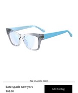 kate spade new york Women&#39;s Myno 50mm Cat Eye Reader Glasses w/case NWT - €47,28 EUR