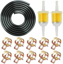 6 ft 1/4&quot; Fuel Hose Filter line Kit for Golf Cart Mower Motor Bike Small... - £11.23 GBP