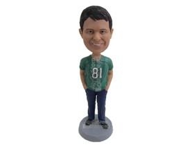 Custom Bobblehead Smiling Dude In Daily Outfit With Hands In His Pocket - Leisur - £65.00 GBP