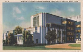1933 ADMINISTRATION BUILDING FROM LAKE MICHIGAN CHICAGO WORLD&#39;S FAIR POS... - £3.32 GBP