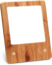 Light Therapy Lamp, LED Bright Therapy Light - UV Free 10000 Lux (Wood Grain) - £22.49 GBP