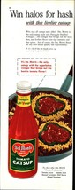 Del Monte catsup ad 1955 orig vintage 1950s print art home decor food pineapple - £19.27 GBP