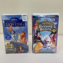 Walt Disney Masterpiece Collection The Lion King and Sleeping Beauty SEALED VHS - £19.63 GBP