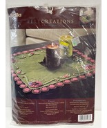 Bucilla Felt Creations Pansy Quilt Square Table Topper Kit Embroidery Craft - $23.36