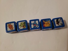 Pokemon Yahtzee Jr Board Game Replacement Dice Die Milton Bradley 2004 Blue - £7.85 GBP