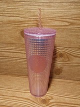 Starbucks Pink Grid Disco Holiday 2020 Cold Tumbler Studded IN HAND ! - £43.95 GBP