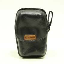 VINTAGE Canon Black LEATHER Small Camera CARRY CASE Made in Japan - £10.69 GBP
