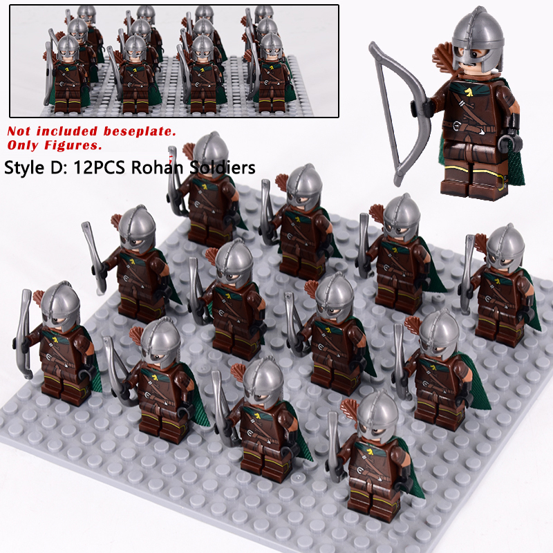 LOTR The Rings King Return Mordor Rohan Guards Knights Minifigures Toys ...