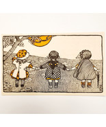 1913 Jane Boyer Art Illustration Print Mary Frances Thimble People Sunse... - $27.22 CAD