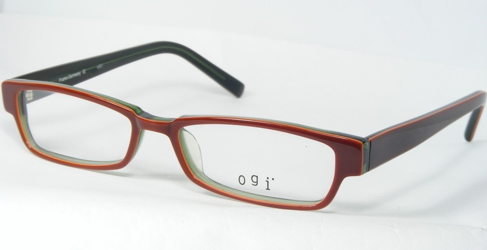 OGI 7112 292 Brown Orange /Green EYEGLASSES GLASSES FRAME 49-15-135mm Ge... - $76.55