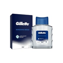 Gillette AFTER SHAVE SPLASH REFRESHING BREEZE 50ML, White - £10.72 GBP