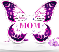 Mother&#39;s Day Gifts for Mom from Daughter Son, Butterfly-Shaped Acrylic Keepsake  - £18.60 GBP