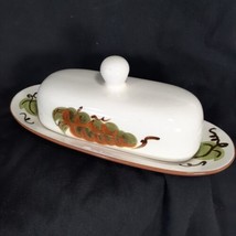 Vintage Stangl Orchard Song Butter Dish With Tray And Lid NJ USA 1962-1974 USA - £11.75 GBP