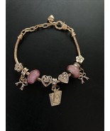 Pink Beaded Hearts &amp; Spades Chain Bracelet For Girls - $8.06 CAD