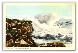 The Churn Waves on Beach Yarmouth Nova Scotia NS Canada UNP WB Postcard S5 - £3.13 GBP