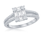 Women&#39;s Solitaire ring .925 Silver 241864 - £34.47 GBP