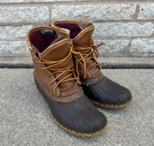LL Bean Boots Sz Women&#39;s 7.5 6M Duck Boots Gore-tex Thinsulate Made In USA - $49.49