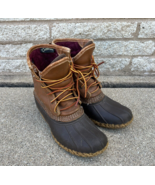 LL Bean Boots Sz Women&#39;s 7.5 6M Duck Boots Gore-tex Thinsulate Made In USA - $67.68 CAD