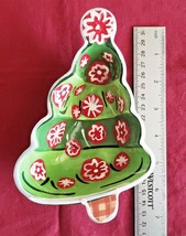 2005 Boston Warehouse Trading Corp Maret 6.75&quot; Christmas Tree Candy Dish - £6.30 GBP