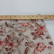 Eddie Bauer Women's Beige Floral Cotton A-Line Skirt Size 14 image 7