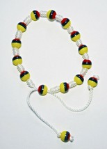 Handmade Bracelet Colors flag Colombia Ecuador Venezuela Native Artisans - £14.34 GBP