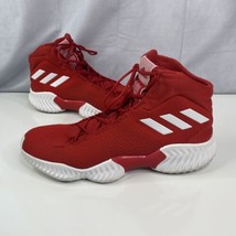 Adidas Men&#39;s Shoes Basketball Sneakers Size 15 Pro Bounce High Tops Red White - £29.12 GBP