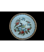 Lovely vintage round ceramic floral pheasant bird design trinket dish - $24.99