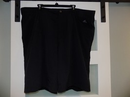 Adidas Flat Front Three Stripe Black Woven Golf  Shorts GU2683 Size 48 Men’s NEW - £34.60 GBP