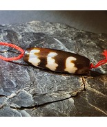 Ancient Bhutan 5 Bats Pure dZi Bead, Health Success Wealth Longevity Hap... - $1,100.00