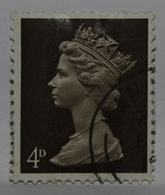 Vintage Stamps British Great Britain England Uk Gb 4 Four D Elizabeth X1 B8 - £1.40 GBP