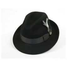 Men BENTLY HEADWEAR Hat Australian Wool Fedora Theo Collection TH700 Black image 3