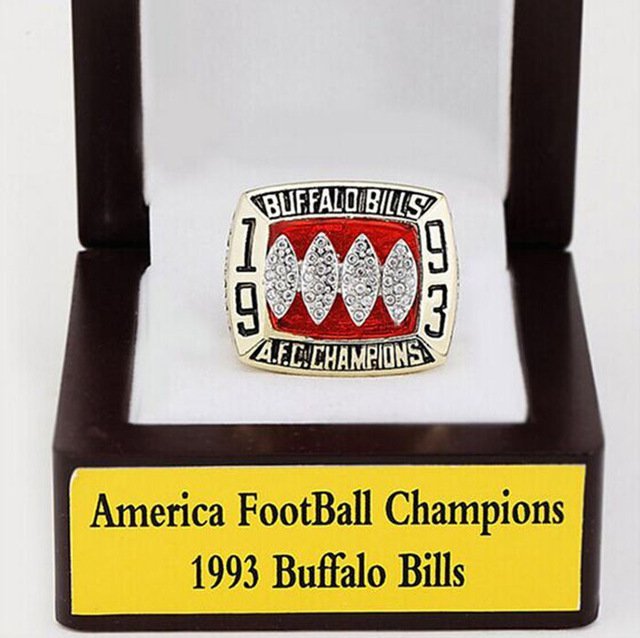 Bottom price for A.F.C Brass 1993 Buffalo Bills 24K gold Custom Sports R... - $49.78