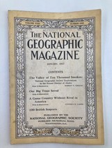 VTG The National Geographic Magazine January 1917 100 British Seaports No Label - £11.17 GBP