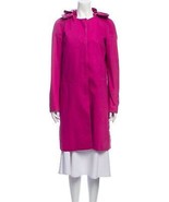 Helmut Lang Rare F/W 2000 Archival Vintage Leather Pillow Neck Coat Pink 40 IT  - $499.99