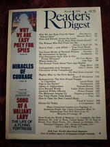 Readers Digest March 1986 Shoo Shoo Baby Nathan M Adams John Barron Jack Dempsey - £6.26 GBP