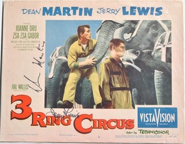D EAN Martin &amp; Jerry Lewis Signed Photo X2 - 3 Ring Circus 11&quot;x14&quot; w/COA - £579.89 GBP