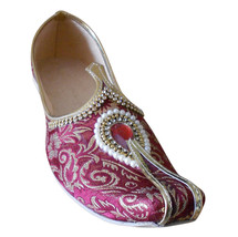 Men Shoes Jutti Ethnic Sherwani Khussa Loafers Handmade Flat Mojari US 8 - £43.20 GBP