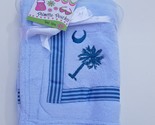 South Carolina Flag Deluxe Plush Baby Boys Blue Ribbon Blanket - £14.96 GBP