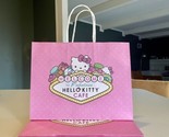 x7 Welcome to Fabulous Hello Kitty Cafe Las Vegas Pink Paper Gift Bag La... - $36.47