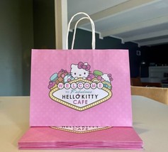 x7 Welcome to Fabulous Hello Kitty Cafe Las Vegas Pink Paper Gift Bag Las Vegas - £29.15 GBP