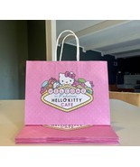 x7 Welcome to Fabulous Hello Kitty Cafe Las Vegas Pink Paper Gift Bag La... - £29.11 GBP