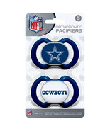 DALLAS COWBOYS  NFL FOOTBALL ORTHODONTIC BABY PACIFIERS 2-PACK BPA FREE! - £11.23 GBP