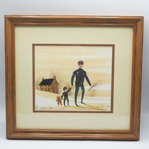 P. Buckley Moss My Buddy Police and Boy Signed Framed Print Limited Edition - £178.01 GBP